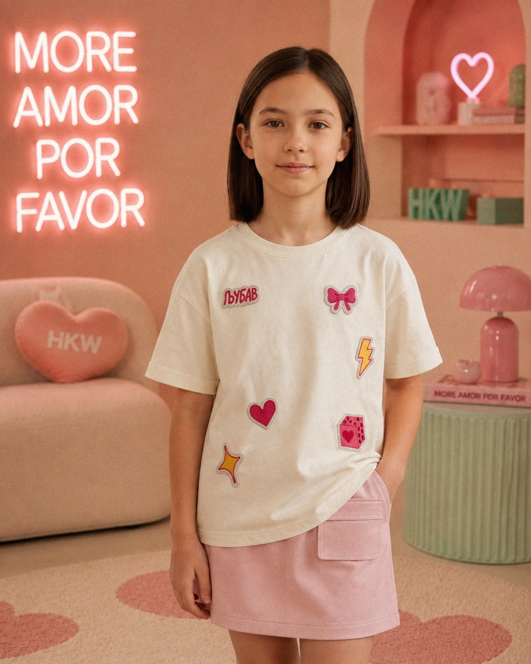 MAJICA SA STIKERIMA - More Amore Girls Edition