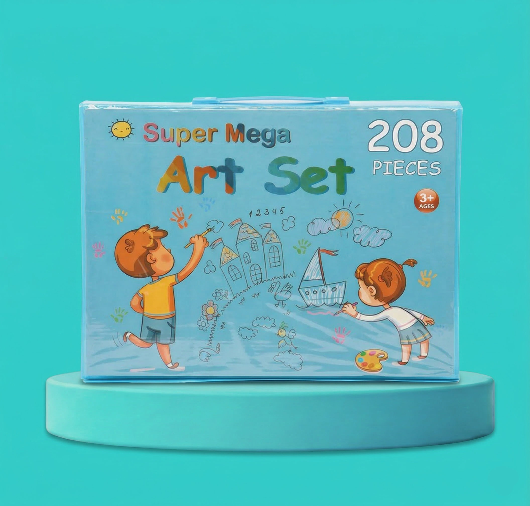 VELIKI KOFER/SET ZA CRTANJE SA RASKLOPIVOM TABLOM