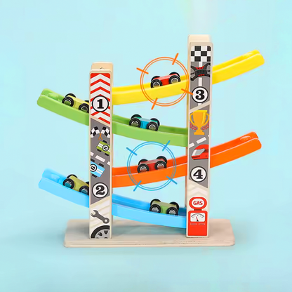 DRVENA TRKAČKA STAZA + POKLON AUTIĆI