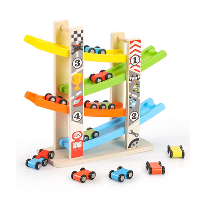 DRVENA TRKAČKA STAZA + POKLON AUTIĆI