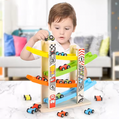 DRVENA TRKAČKA STAZA + POKLON AUTIĆI